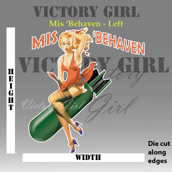 MisBehaven - with bomb Vinyl Decal Sticker