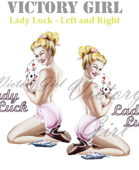 Lady Luck-No Background Vinyl Decal Sticker