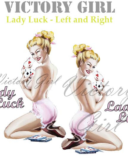 Lady Luck-No Background Vinyl Decal Sticker