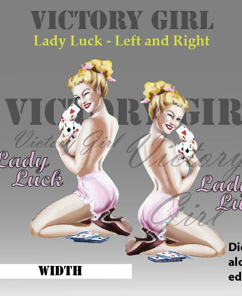 Lady Luck-No Background Vinyl Decal Sticker