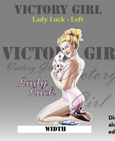 Lady Luck-No Background Vinyl Decal Sticker
