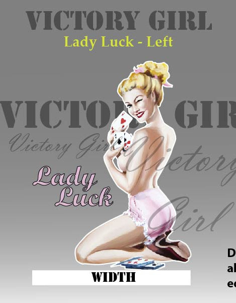 Lady Luck-No Background Vinyl Decal Sticker