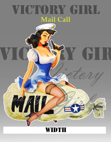 Mail Call Nose Art Vinyl Decal Sticker