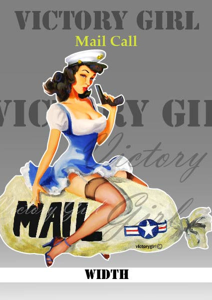 Mail Call Nose Art Vinyl Decal Sticker