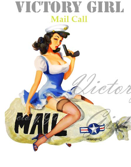 Mail Call Nose Art Vinyl Decal Sticker