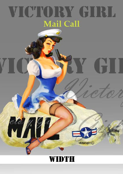 Mail Call Nose Art Vinyl Decal Sticker