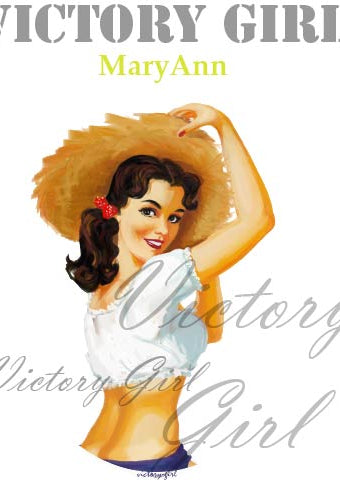 MaryAnn Nose Art Vinyl Decal Sticker