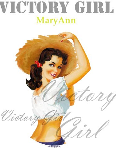 MaryAnn Nose Art Vinyl Decal Sticker