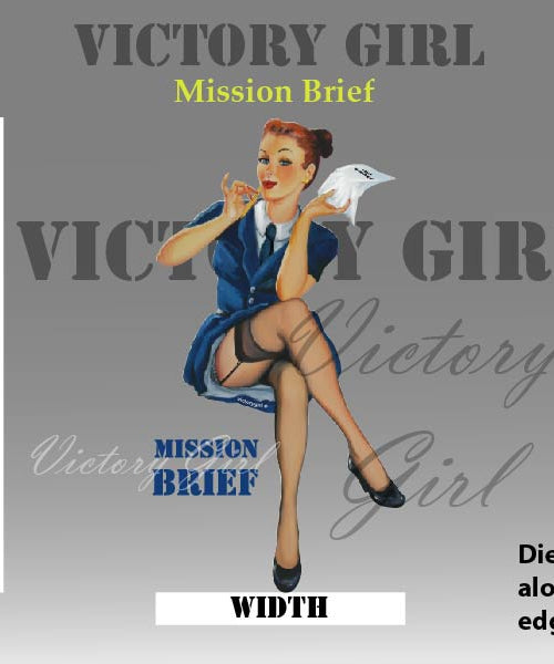 Mission Brief - no Background Vinyl Decal Sticker