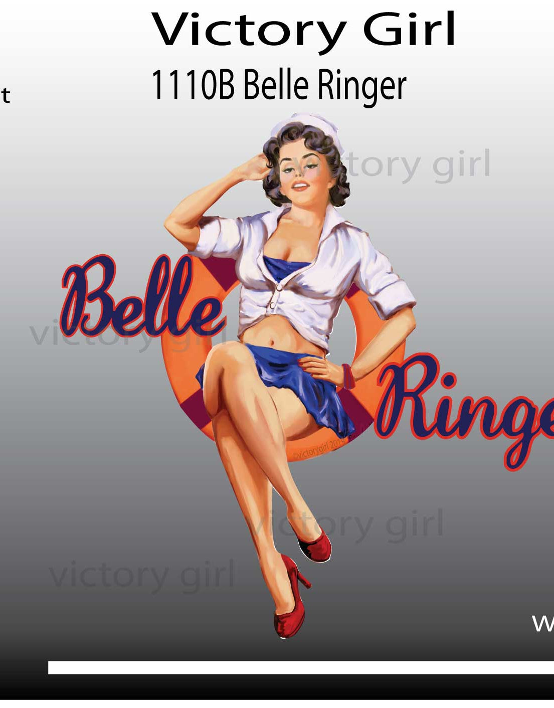 Belle Ringer Vinyl Decal Sticker
