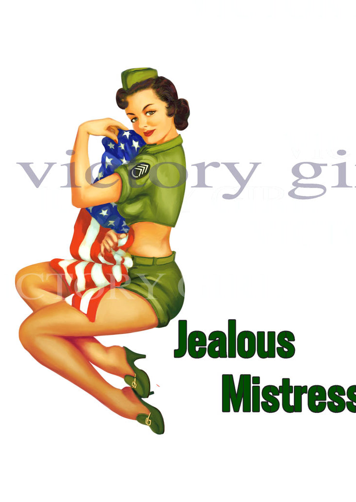 Jealous Mistress - Staff Sgt Green Fatigues Vinyl Decal Sticker