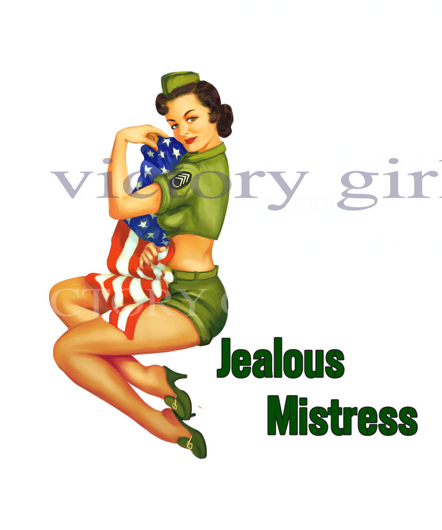 Jealous Mistress - Staff Sgt Green Fatigues Vinyl Decal Sticker