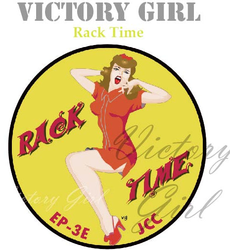 Rack Time Nose Art Vinyl Decal Sticker