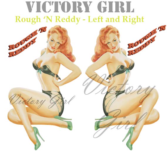 Rough 'N Reddy Nose Art Vinyl Decal Sticker