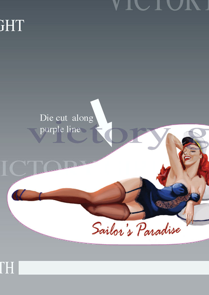 Sailor's Paradise Vinyl Decal Sticker