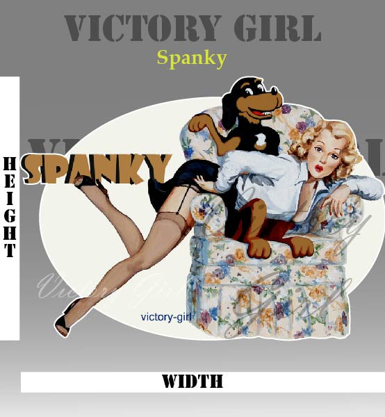 Spanky Vinyl Decal Sticker