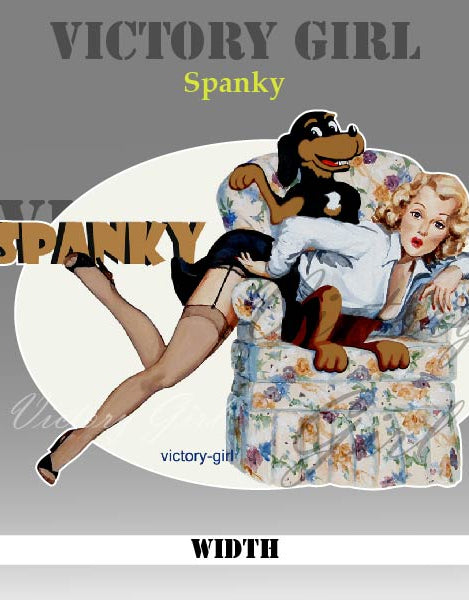 Spanky Vinyl Decal Sticker
