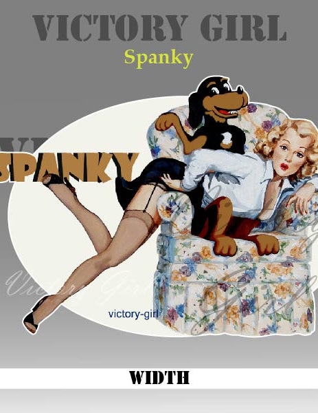 Spanky Vinyl Decal Sticker