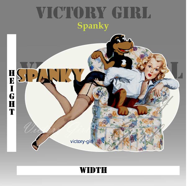 Spanky Vinyl Decal Sticker