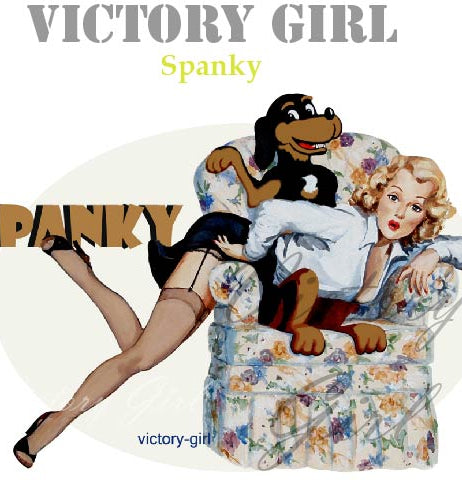 Spanky Vinyl Decal Sticker