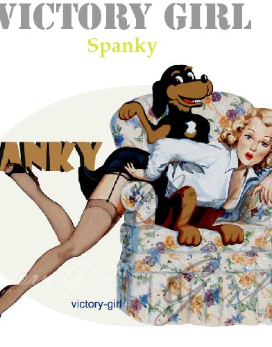 Spanky Vinyl Decal Sticker