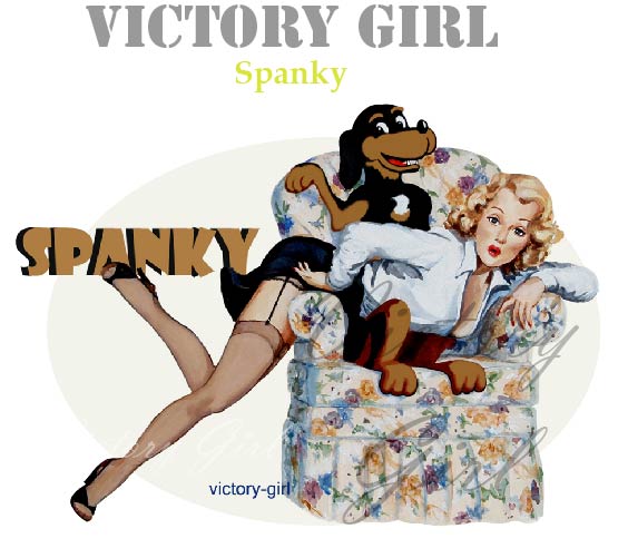 Spanky Vinyl Decal Sticker