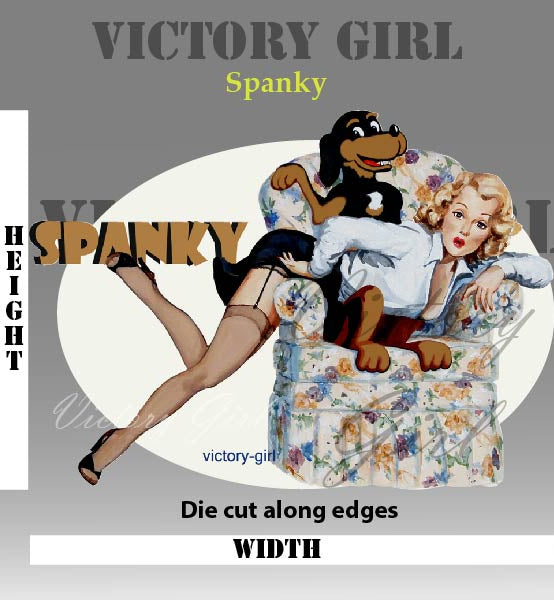 Spanky Vinyl Decal Sticker