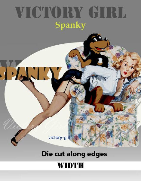 Spanky Vinyl Decal Sticker