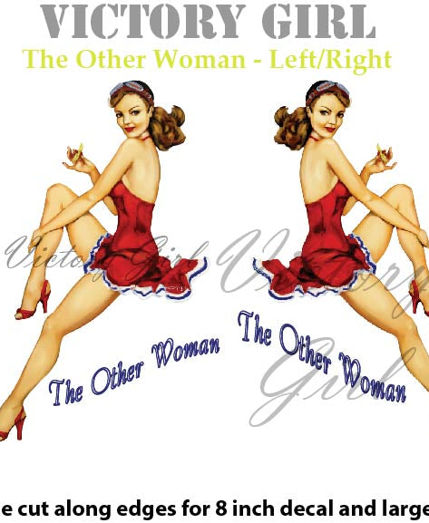 The Other Woman Nose Art Vinyl Decal Sticker