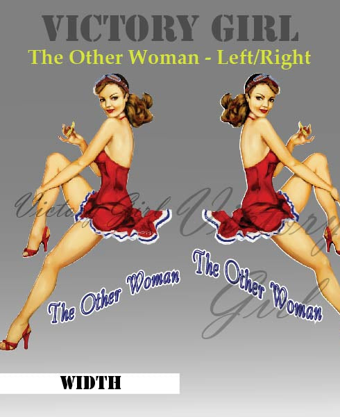 The Other Woman Nose Art Vinyl Decal Sticker
