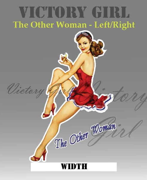 The Other Woman Nose Art Vinyl Decal Sticker
