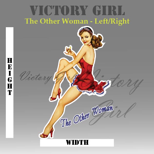 The Other Woman Nose Art Vinyl Decal Sticker