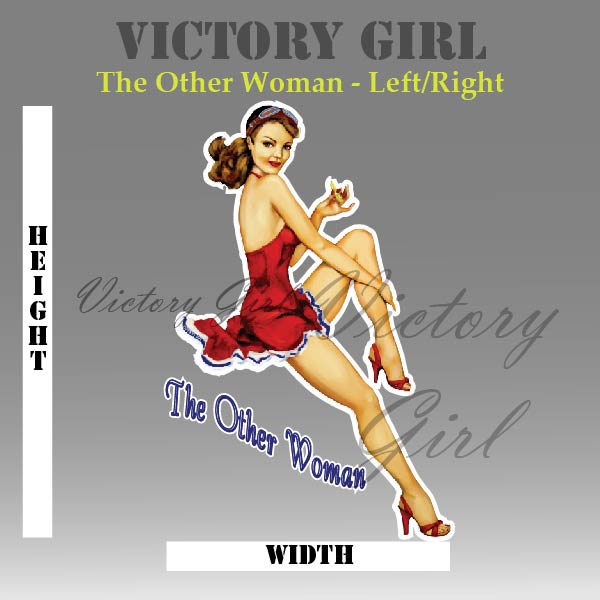 The Other Woman Nose Art Vinyl Decal Sticker