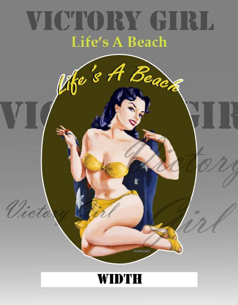 Life's a Beach Vinyl Decal Sticker