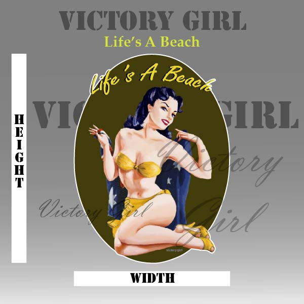 Life's a Beach Vinyl Decal Sticker