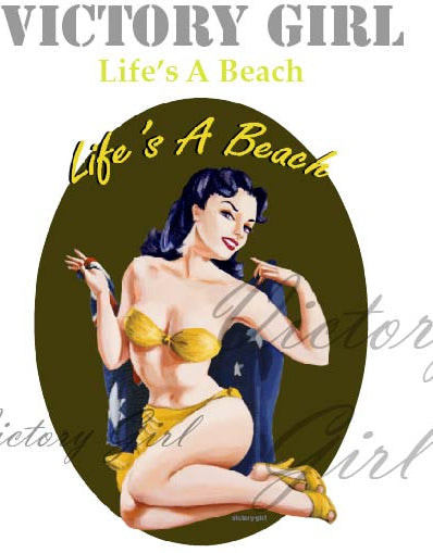 Life's a Beach Vinyl Decal Sticker