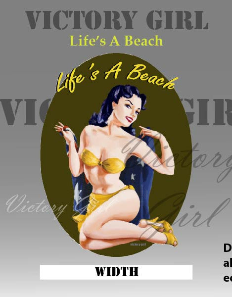 Life's a Beach Vinyl Decal Sticker