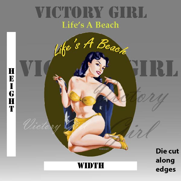 Life's a Beach Vinyl Decal Sticker