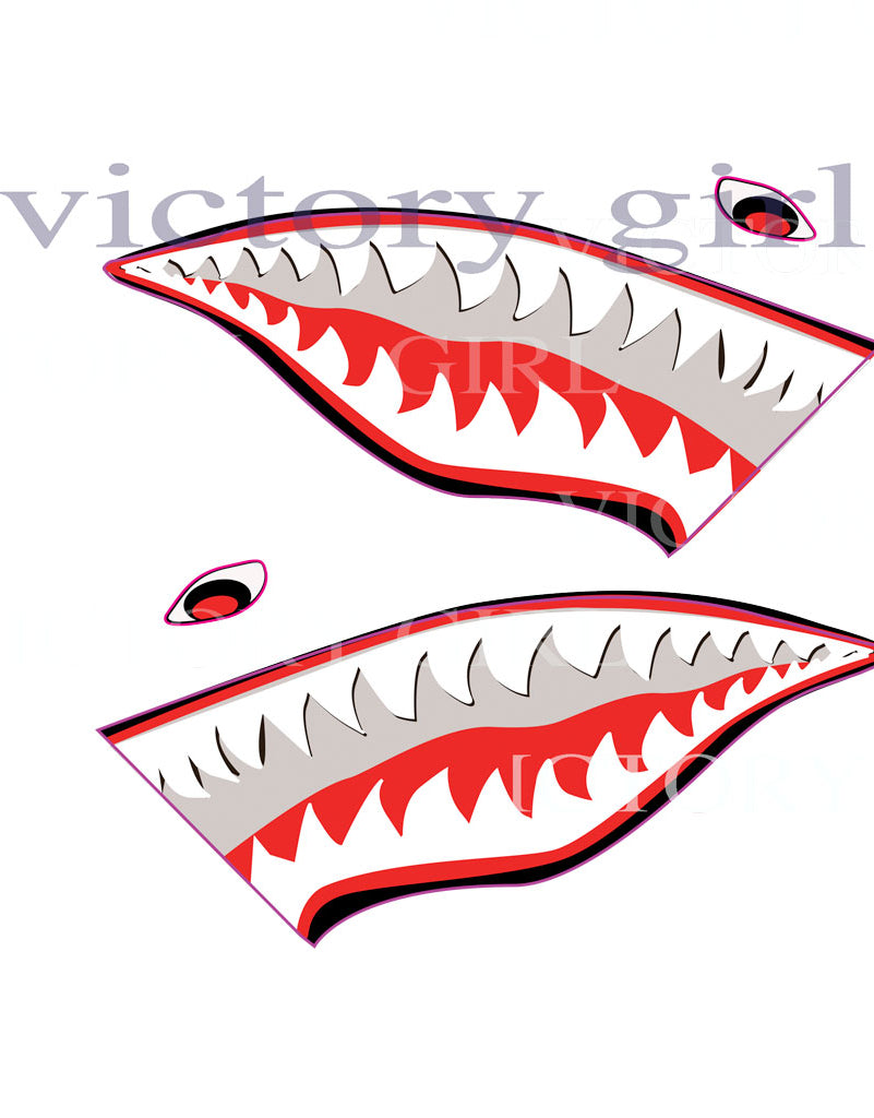 Shark Teeth-1 Vinyl Decal Sticker