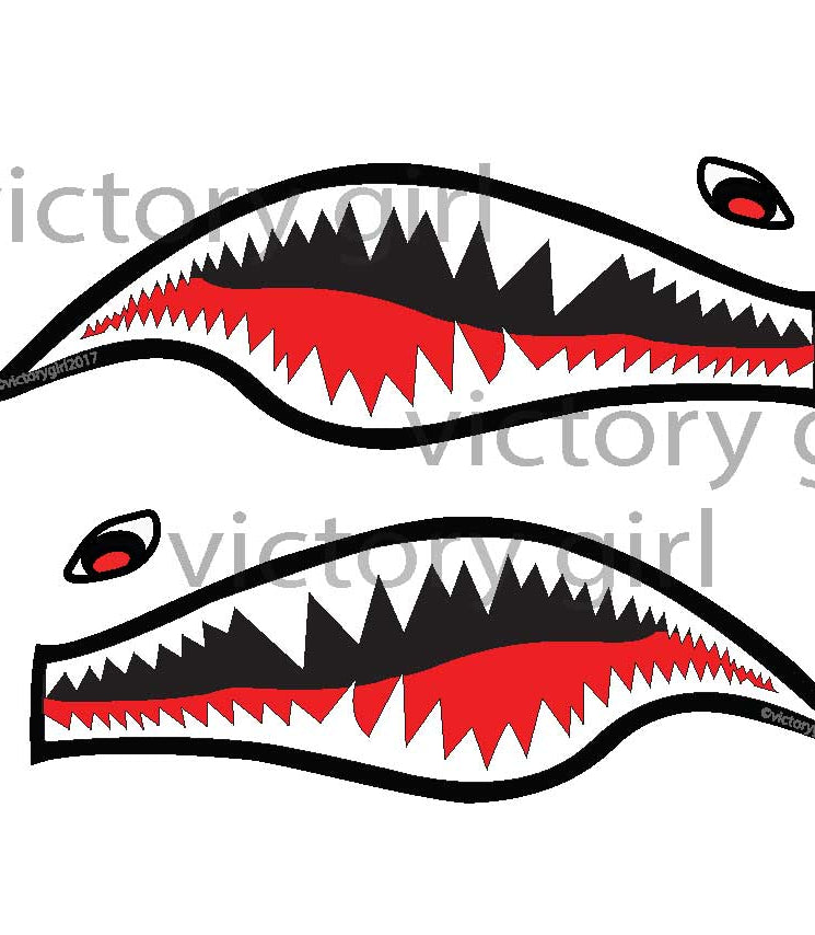Shark Teeth-2 Vinyl Decal Sticker