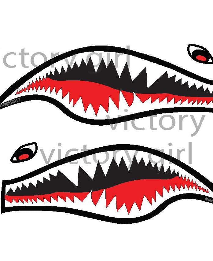 Shark Teeth-2 Vinyl Decal Sticker