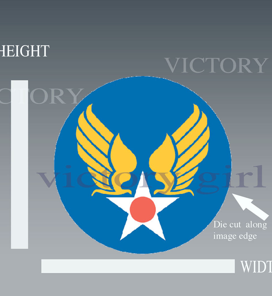 US Army Air Forces Insignia - Roundel Vinyl Decal Sticker