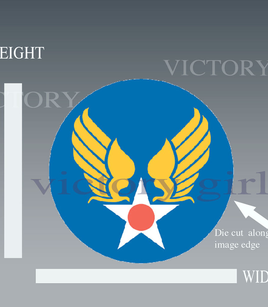 US Army Air Forces Insignia - Roundel Vinyl Decal Sticker