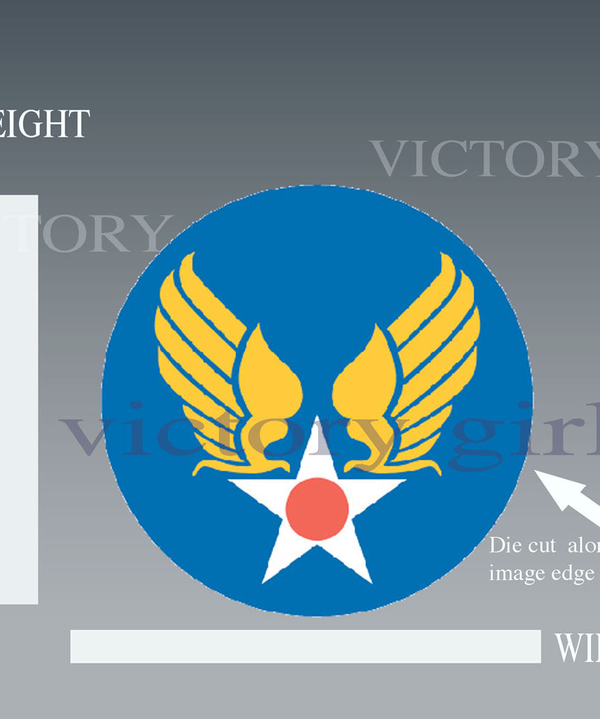 US Army Air Forces Insignia - Roundel Vinyl Decal Sticker