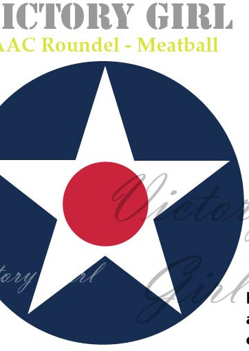 Army Air Corps Aircraft Roundel - 1921-1942 Vinyl Decal Sticker