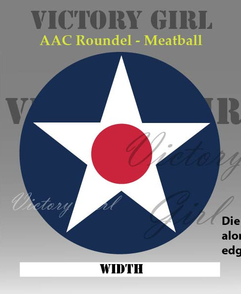 Army Air Corps Aircraft Roundel - 1921-1942 Vinyl Decal Sticker