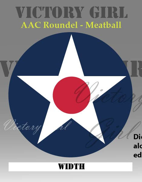 Army Air Corps Aircraft Roundel - 1921-1942 Vinyl Decal Sticker
