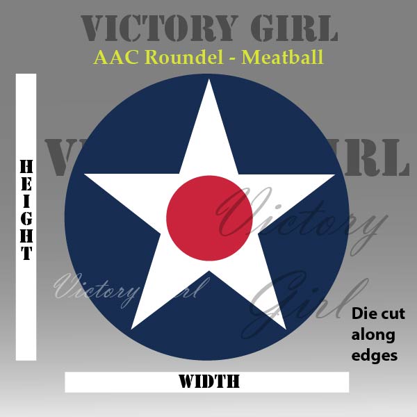 Army Air Corps Aircraft Roundel - 1921-1942 Vinyl Decal Sticker