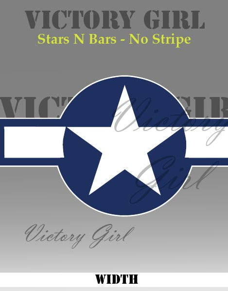 US AAF Stars n Bars Vinyl Decal Sticker