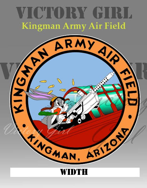 Kingman Army Air Field Insignia Vinyl Decal Sticker